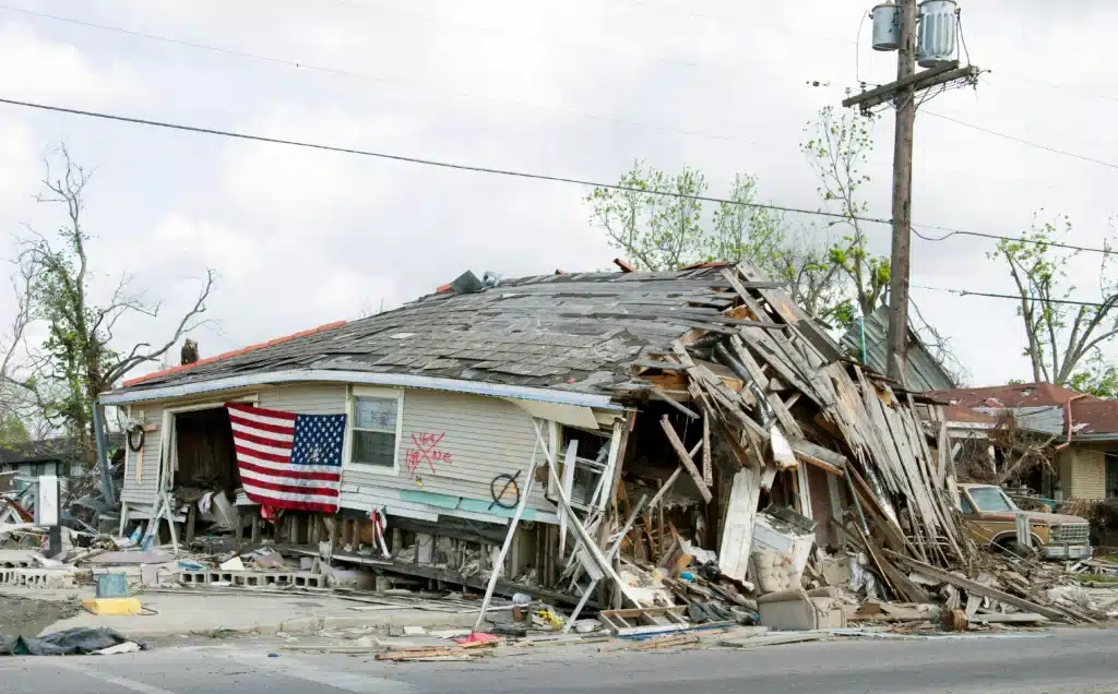 image of hurricane damage